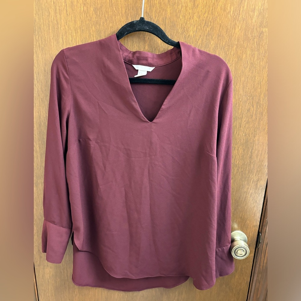 H&M Deep Burgundy Women's Blouse